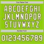 Custom Baseball Jersey with Personalized Name & Number in Neon Green, White & Brown - Authentic Team Style Personalized Neon