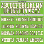 Personalized Neon Green White-Burgundy Mesh Authentic Football Jersey Team Custom Name and Number