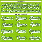 Personalized Neon Green White-Green Hockey Lace Neck Jersey Team Custom Name and Number
