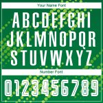 Personalized Neon Green White-Kelly Green Sublimation Soccer Uniform Jersey
