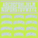 Personalized Neon Green White-Light Blue Authentic Throwback Basketball Jersey Team Custom Name and Number
