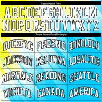 Personalized Neon Green White-Light Blue Round Neck Sublimation Basketball Suit Jersey Team Custom Name and Number