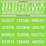 Custom Authentic Football Jersey - Personalized Neon Green & White, Team Name & Number Personalized Neon Green White Mesh