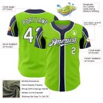 Custom Authentic Baseball Jersey with Personalized Name & Number in Neon Green, White, Navy - 3 Colors Available Personalized