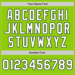 Custom Authentic Baseball Jersey with Personalized Name & Number in Neon Green, White, Navy - 3 Colors Available Personalized