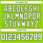 Custom Name and Number Authentic Baseball Jersey in Neon Green White-Navy - Personalized Team Jersey Personalized Neon Green
