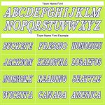 Personalized Neon Green White-Navy Authentic Throwback Basketball Jersey Team Custom Name and Number