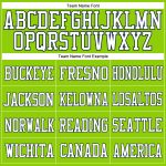 Personalized Neon Green White-Navy Mesh Authentic Football Jersey
