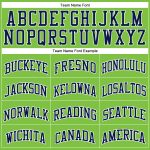 Personalized Neon Green Navy White Pinstripe Authentic Basketball Jersey Personalized Neon Green White Pinstripe Navy-White