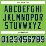 Personalized Neon Green Navy White Pinstripe Authentic Basketball Jersey Personalized Neon Green White Pinstripe Navy-White