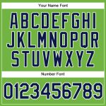 Personalized Neon Green White Pinstripe Navy-White Authentic Basketball Jersey Team Custom Name and Number