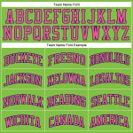 Customizable Neon Green Basketball Jersey with Pinstripe - Personalize Name & Number, Authentic Team Apparel Personalized