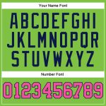 Customizable Neon Green Basketball Jersey with Pinstripe - Personalize Name & Number, Authentic Team Apparel Personalized