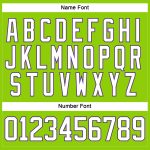 Custom Name and Number Jersey - Personalized Neon Green White-Purple Hockey Lace Design Personalized Neon Green White-Purple