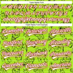 Personalized Halloween Baseball Jersey with Custom Name and Number, 3D Neon Green White-Red Pattern, Authentic Team Apparel