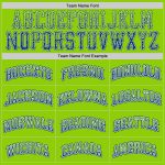 Personalized Neon Green White-Royal Authentic Fade Fashion Baseball Jersey