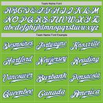 Personalized Neon Green White-Royal Authentic Fade Fashion Baseball Jersey Team Custom Name and Number