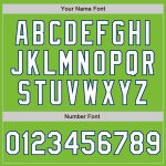 Personalized Neon Green White-Royal Authentic Fade Fashion Baseball Jersey Team Custom Name and Number