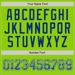 Personalized Neon Green White-Royal Authentic Fade Fashion Baseball Jersey