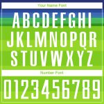 Custom Sublimation Soccer Jersey with Personalized Name & Number - Neon Green White-Royal Team Uniform Personalized Neon