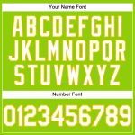 Personalized Neon Green White-Yellow Performance T-Shirt Team Custom Name and Number