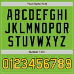 Custom Name Number Baseball Jersey - Personalized Neon Green Yellow Black Authentic Fade Fashion Personalized Neon Green