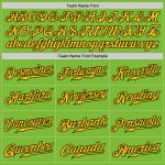 Custom Name Number Baseball Jersey - Personalized Neon Green Yellow Black Authentic Fade Fashion Personalized Neon Green