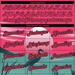 Personalized Neon Pink Black 3D Pattern Design Animal Heron Performance T-Shirt Team Custom Name and Number