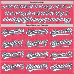 Personalized Neon Pink Black-Light Blue Authentic Baseball Jersey Team Custom Name and Number