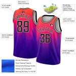 Custom Name and Number 3D Halftone Gradient Basketball Jersey - Neon Pink Black-Purple City Edition Personalized Neon Pink
