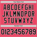 Personalized Neon Pink Black-White Authentic Baseball Jersey Team Custom Name and Number