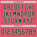 Personalized Neon Pink Green-White Authentic Baseball Jersey Team Custom Name and Number