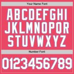 Personalized Neon Pink and Light Blue Baseball Jersey - Authentic Design Personalized Neon Pink Light Blue-White Authentic
