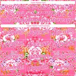 Personalized Northeast China Big Flower Baseball Jersey with Custom Name & Number, Neon Pink-White 3D Pattern Design Personalized