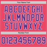 Personalized Neon Pink Purple-White Authentic Baseball Jersey Team Custom Name and Number