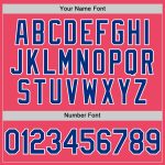 Personalized Neon Pink Royal-White Authentic Baseball Jersey Team Custom Name and Number