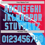 Personalized Neon Pink Sky Blue Purple-White 3D Pattern Design Abstract Sport Authentic Baseball Jersey Team Custom Name and Number