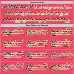 Personalized Neon Pink Vintage USA Flag-Cream Authentic Baseball Jersey Team Custom Name and Number