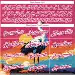 Custom Team T-Shirt with Personalized Name & Number, Neon Pink 3D Animal Crane Design Personalized Neon Pink White 3D Pattern