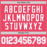 Custom Name and Number Authentic Baseball Jersey in Neon Pink and White - Personalized Team Apparel Personalized Neon Pink