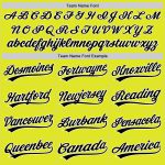 Personalized Neon Yellow Black-White Authentic Baseball Jersey Team Custom Name and Number