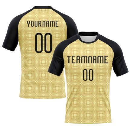Personalized Neon Yellow Black-White Geometric Shape Sublimation Volleyball Uniform Jersey Team Custom Name and Number