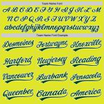 Custom Name and Number Authentic Baseball Jersey in Neon Yellow Green-White - Personalized Team Apparel Personalized Neon