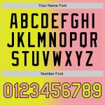 Personalized Neon Yellow Medium Pink-Black Bomber Full-Snap Varsity Letterman Gradient Fashion Jacket Team Custom Name and Number