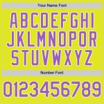 Personalized Neon Yellow Medium Purple-White Authentic Baseball Jersey Team Custom Name and Number