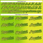 Personalized Neon Yellow Neon Green-Navy Authentic Gradient Fashion Baseball Jersey Team Custom Name and Number