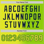 Personalized Neon Yellow Neon Green-Navy Bomber Full-Snap Varsity Letterman Gradient Fashion Jacket Team Custom Name and Number