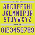 Personalized Neon Yellow Purple-White Authentic Baseball Jersey Team Custom Name and Number