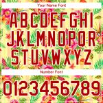 Personalized Neon Yellow Red-White 3D Pattern Design Tropical Flower And Hawaii Palm Leaves Authentic Baseball Jersey Team Custom Name and Number