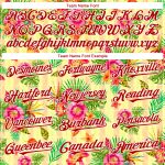 Personalized Neon Yellow Red-White 3D Pattern Design Tropical Flower And Hawaii Palm Leaves Authentic Baseball Jersey Team Custom Name and Number
